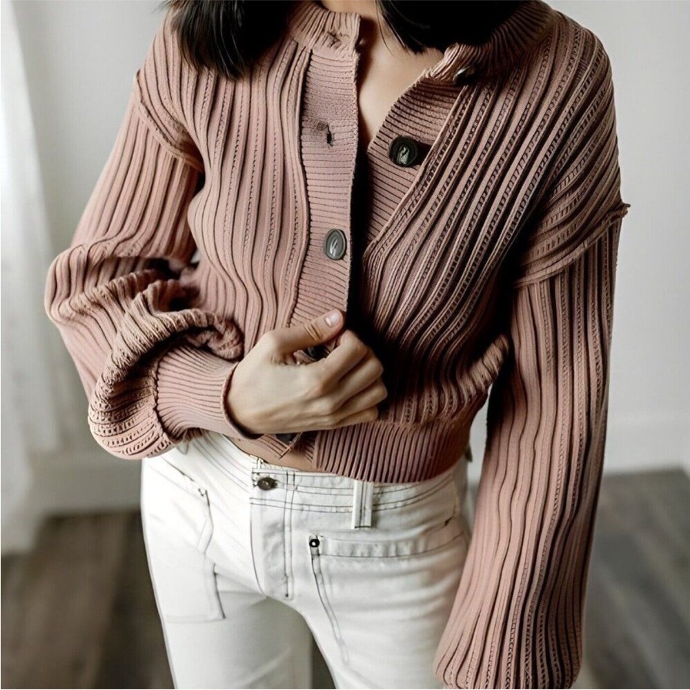 Free People ''All Yours' Cropped Dolman
Sleeve Cardigan - [Size S]